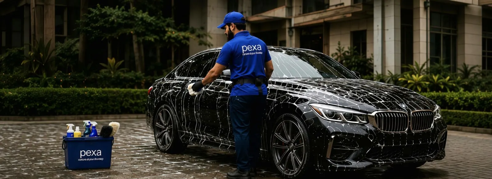 Doorstep car wash