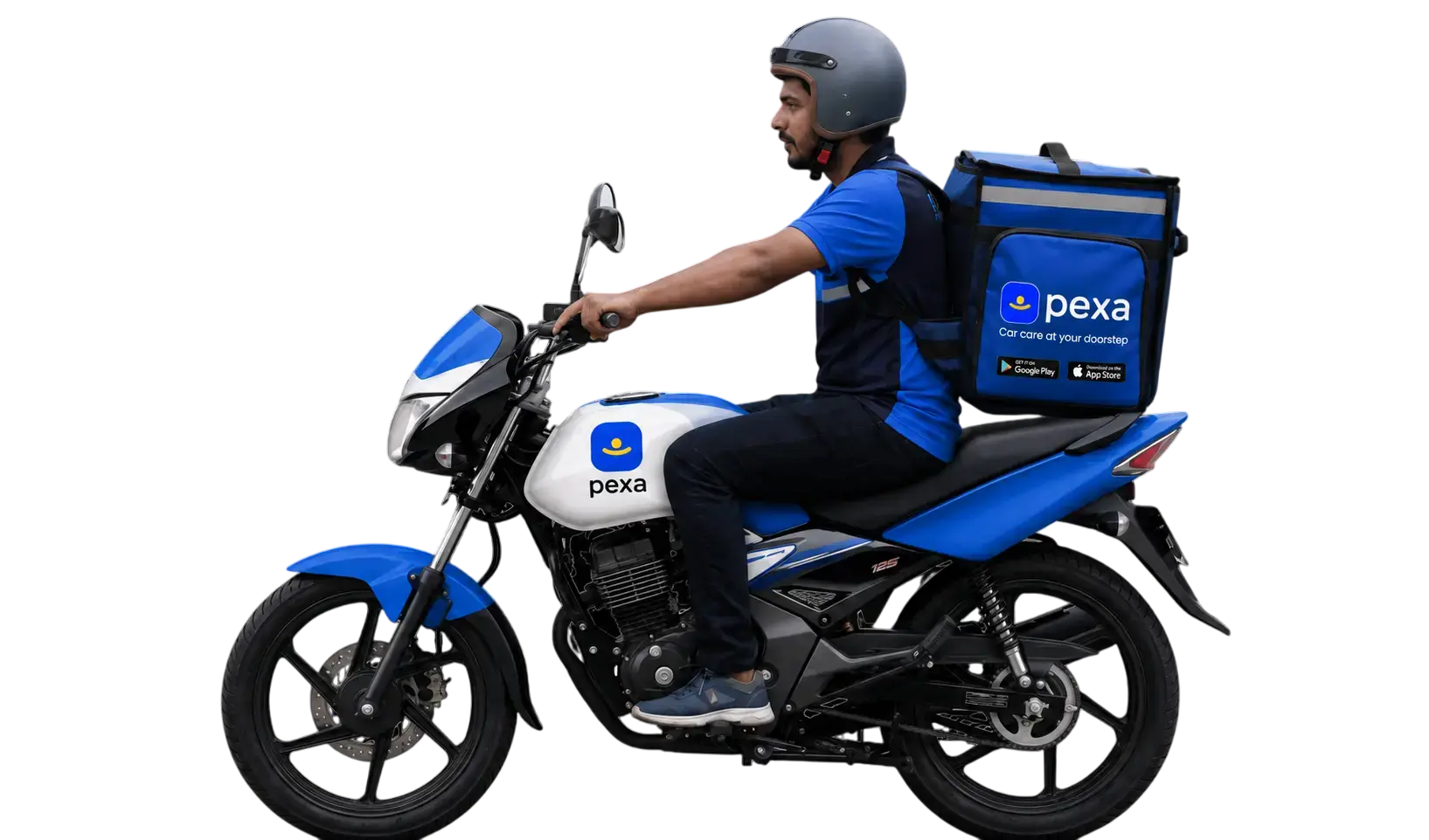 PEXA branded service vehicle